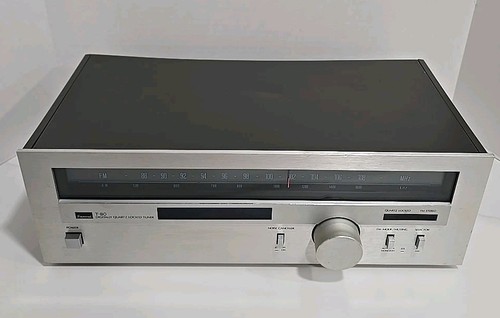 🔥 1979 SANSUI T-80 Digitally Quartz Locked AM/FM Stereo Tuner Silver Face WORKS