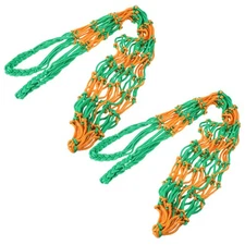  2 Pcs Slow Feed Hay Net Rabbit Feeder Feeding Bags for Goats Hanging