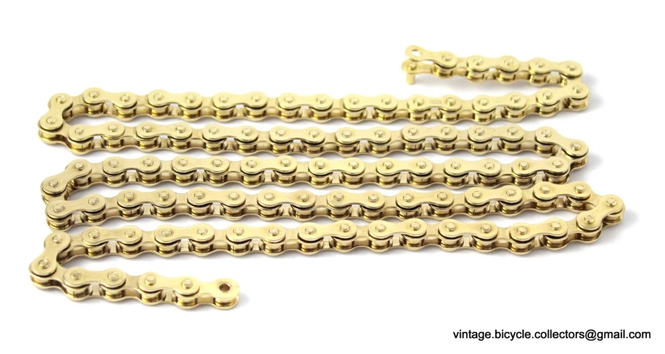 镀金 REGINA 链条适用于豪华经典复古履带比斯塔自行车 — 第 4/4 张图片