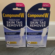 Lot Of 2Compound W Freeze Off Skin Tag Remover Kit 8 Skin Tags Removal Sealed, E