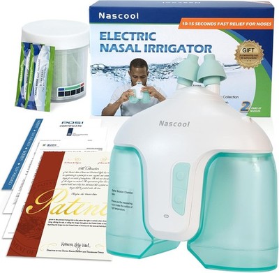 Nasal Irrigation System Electric Sinus Rinse Machine Nose Cleaner for Adult S...