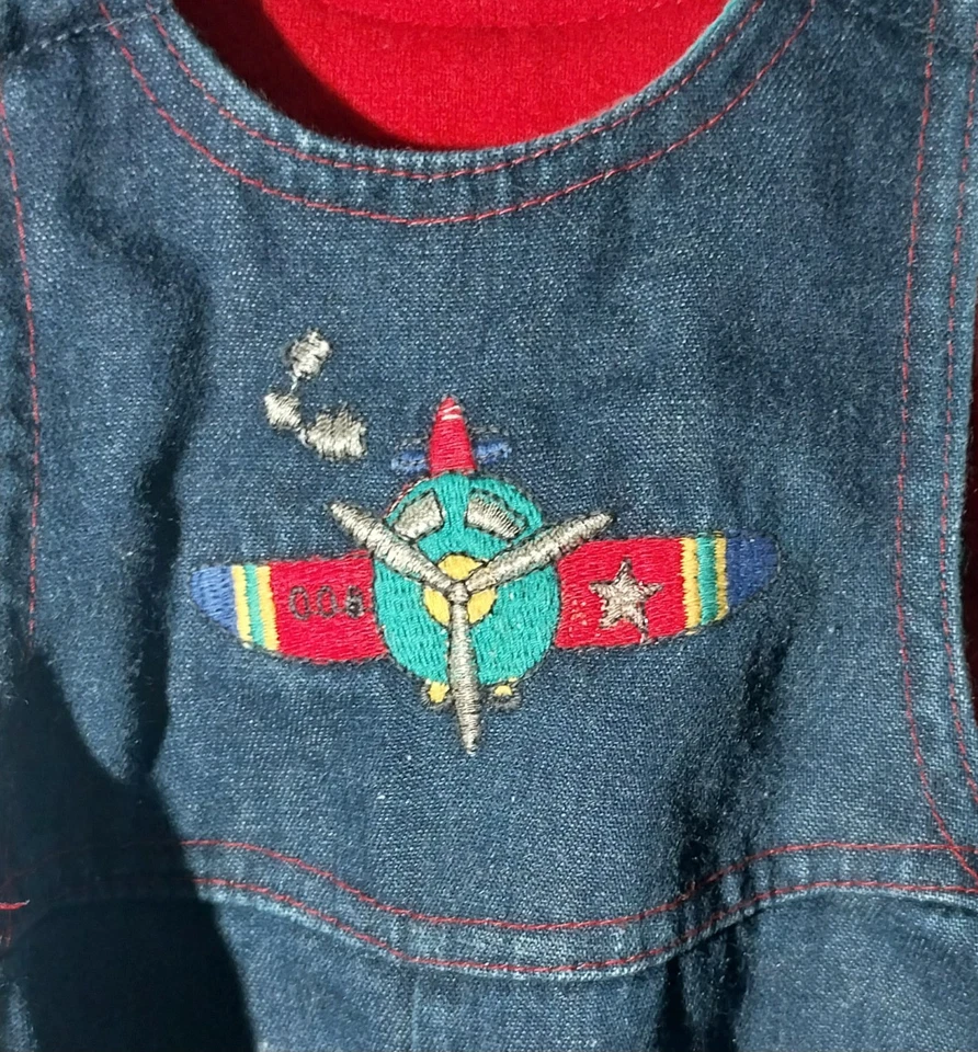 Avión Buster marrón vintage para niños talla 24 meses Foto 3 de 4