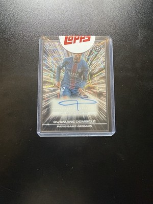 2025-2026 Ousmane Dembele Black Lazer Auto Topps Chrome UCC