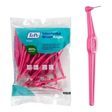 TePe Interdental Brush Angle, Angled Dental Brush for Teeth Cleaning, Pack of 25