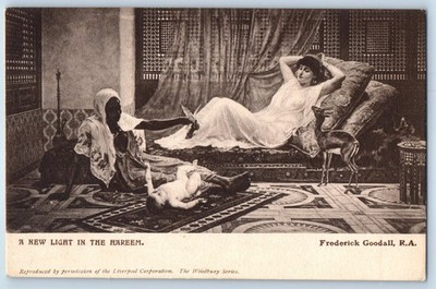 c1905 A New Light In The Hareem Frederick Goodall Antique Unposted Postcard