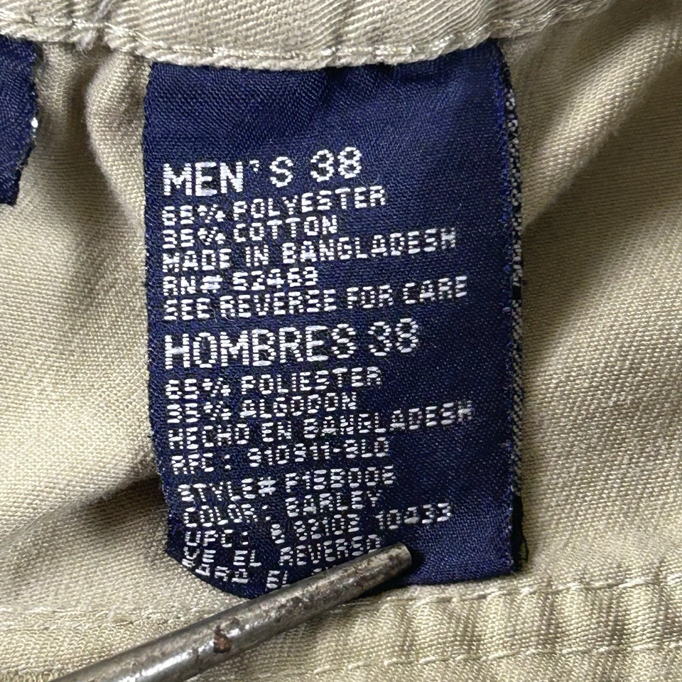 Pantalones Cortos de Golf Puritan Para Hombres 38 Caqui Plisados Informales Bolsillo con Botones Foto 3 de 4