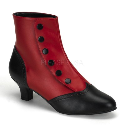 red victorian boots