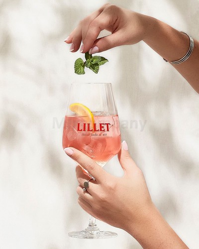 Lillet Geschenkset - Lillet Blanc Aperitiv de France 750ml (17% Vol) + 4x Schwe - Bild 4 von 6