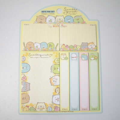 JAPAN SUMIKKO GURASHI 7 STYLES MEMO STICKY NOTE PAD 191156