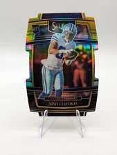 Simi Fehoko 2021 Panini Select Black Gold Prizm Die-Cut RC #83 Cowboys