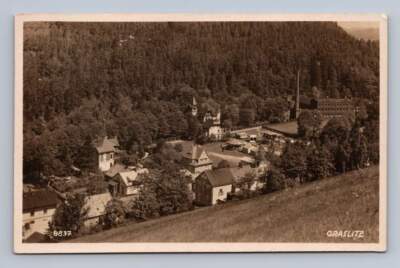 Graslitz KRASLICE Czech Republic RPPC Antique Sokolov Photo Postcard 1929