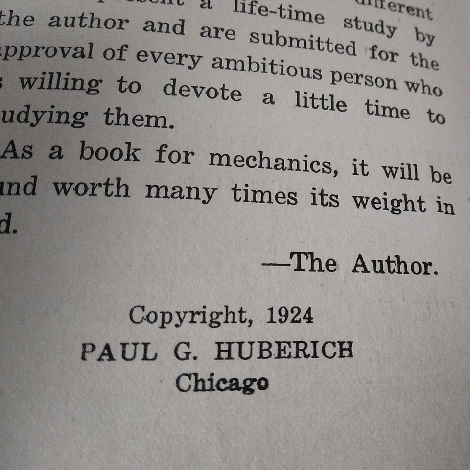 1924 "The Master System" Paul G. Huberich, Rapid Arithmetic & Mechanics Guide SC Foto 3 de 4