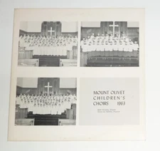 VINYL LP by MOUNT OLIVET CHILDREN'S CHOIRS (1963) PRIVATE LABEL (MONO) KB 4285