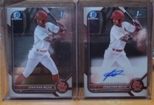 2022 Bowman Chrome Jonathan Mejia 1st Bowman Base + Base Auto