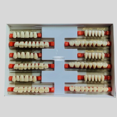 3/8/16 Set Dental Acrylic Resin Denture Teeth Upper Lower Full Set