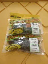 2 Packs Of 9 Mister Twister 3.5” Poc’ It Craw Watermelon Red + Juju