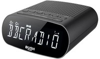 Bush Abbey DAB+ FM Clock Radio Bedside - Dual Alarm - EcoPlus - LCD Black (NEW)