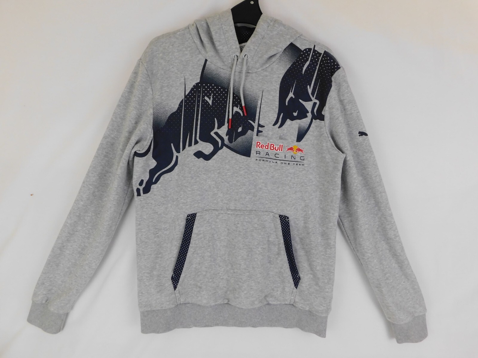 Puma Red Bull Racing Formula One Team Hoodie Sweatshirt F1 Grey Size S