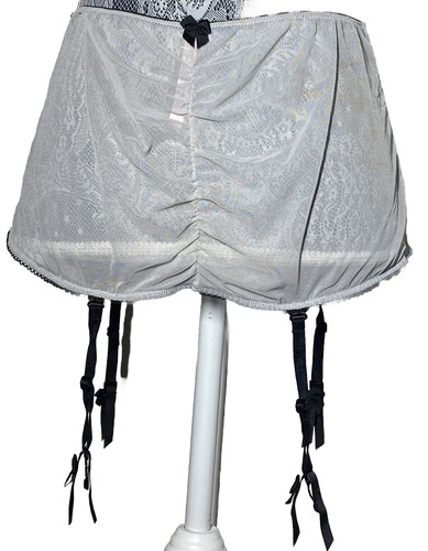 NEW Vintage 2008 Victorias Secret Sexy Little Things Garter Belt Skirt L Sissy - Picture 6 of 10