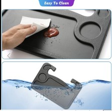 Cutequeen car Eating/Laptop Steering Wheel Desk Black, 2 in 1 