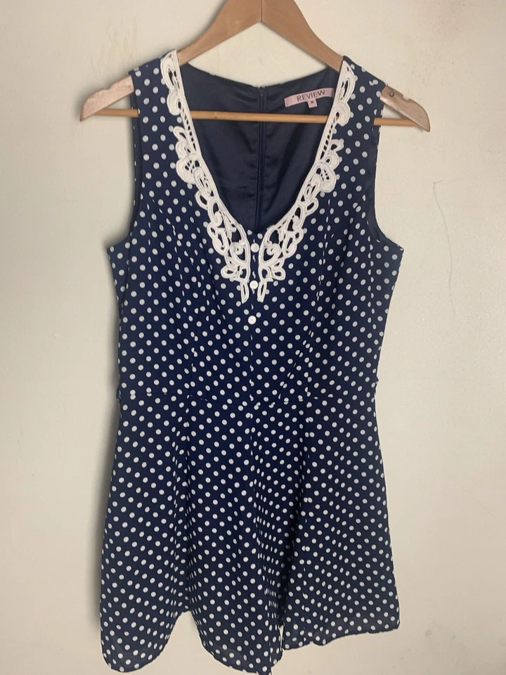REVIEW Dressy Playsuit Sz 10 - BUY Any 5 Items = Free Post - image 2 of 4