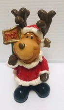 K's Collection Figurine Moose Christmas Joy Deer Santa Winter