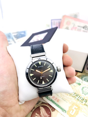 Rare Vostok Amphibia Eared 200 Wostok UdSSR Ministerial Diver Amphibian Servi...