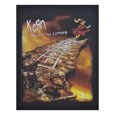 Korn Follow The Leader Patch Album Cover Printed Sew On Band Logo