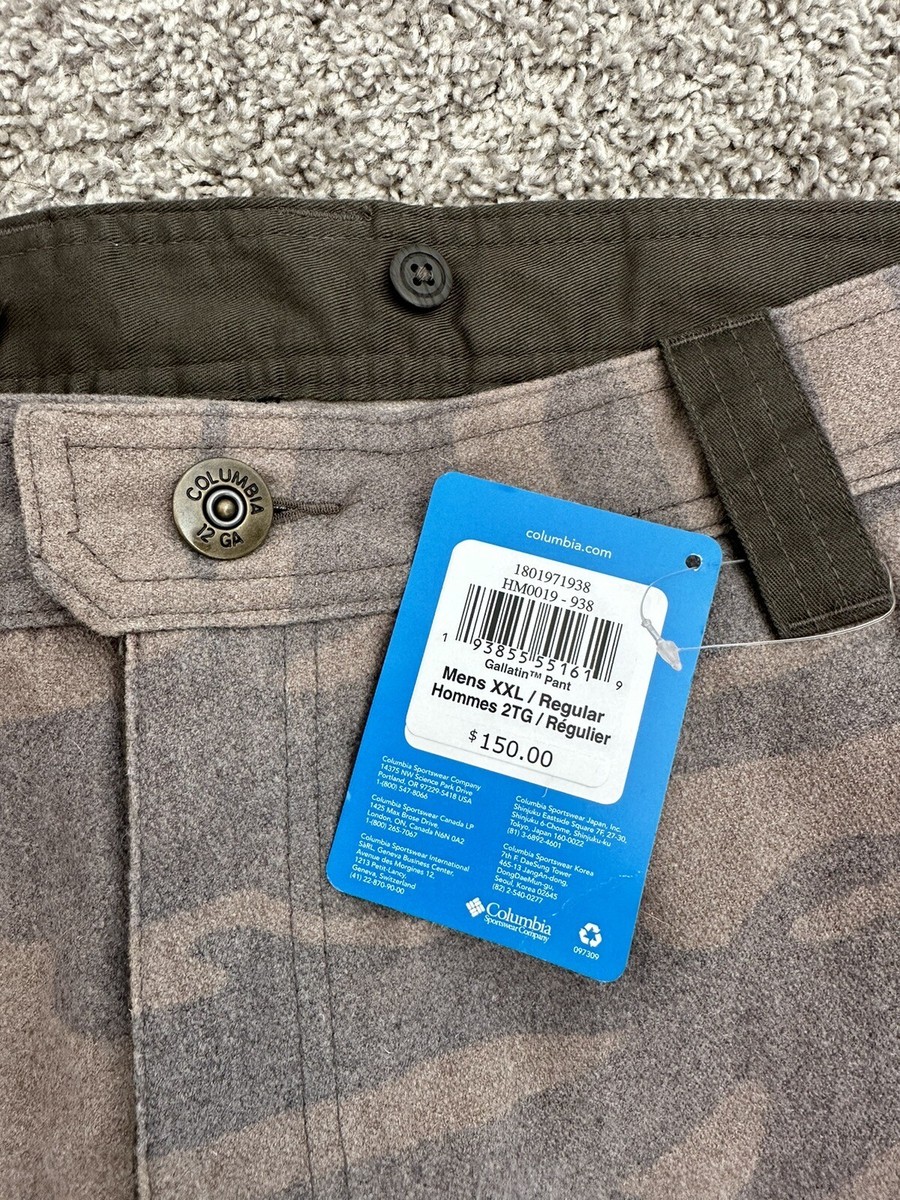 Columbia Wool Gallatin Range Camo Outdoor Thick Heavy Pants Size