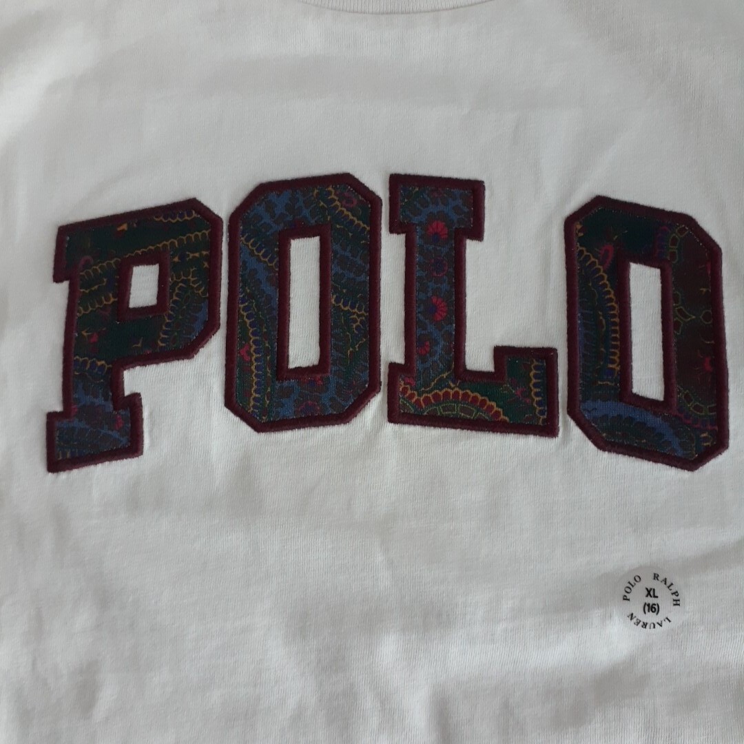 Polo Ralph Lauren Sz XL (16) Girl Logo Cotton Jersey Boxy