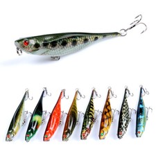 9PCS/Lot Inshore Top Pencil 4" Topwater Walker Redfish Striper Bass Fishing Lure