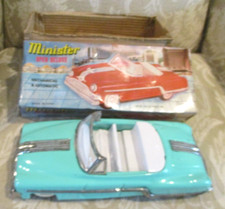 1950s MINISTER "OPEN" DELUXE CONVERTIBLE TIN FRICTION - LIGHT GREEN - W/BOX
