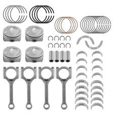 4pcs Piston & Rings Connecting Rod Kit For 2014-2018 Hyundai Tucson Kia 2.0L