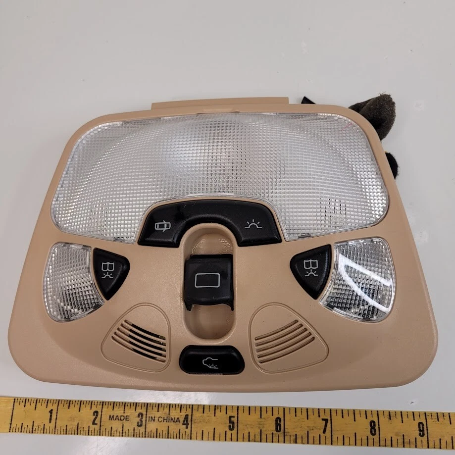 2001-2005 Mercedes-Benz C280 C240 C320 W203 Overhead Console Beige OEM - Image 3 of 4