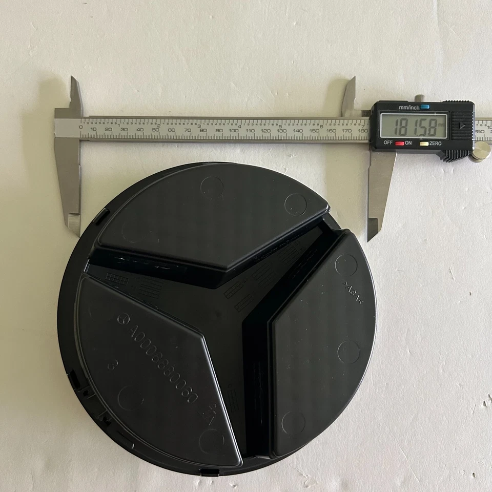 Mercedes-Benz Front Grille Emblem BLACK STAR 2008-2021 GLS ML GLK GLA SL SLK - Image 2 of 3