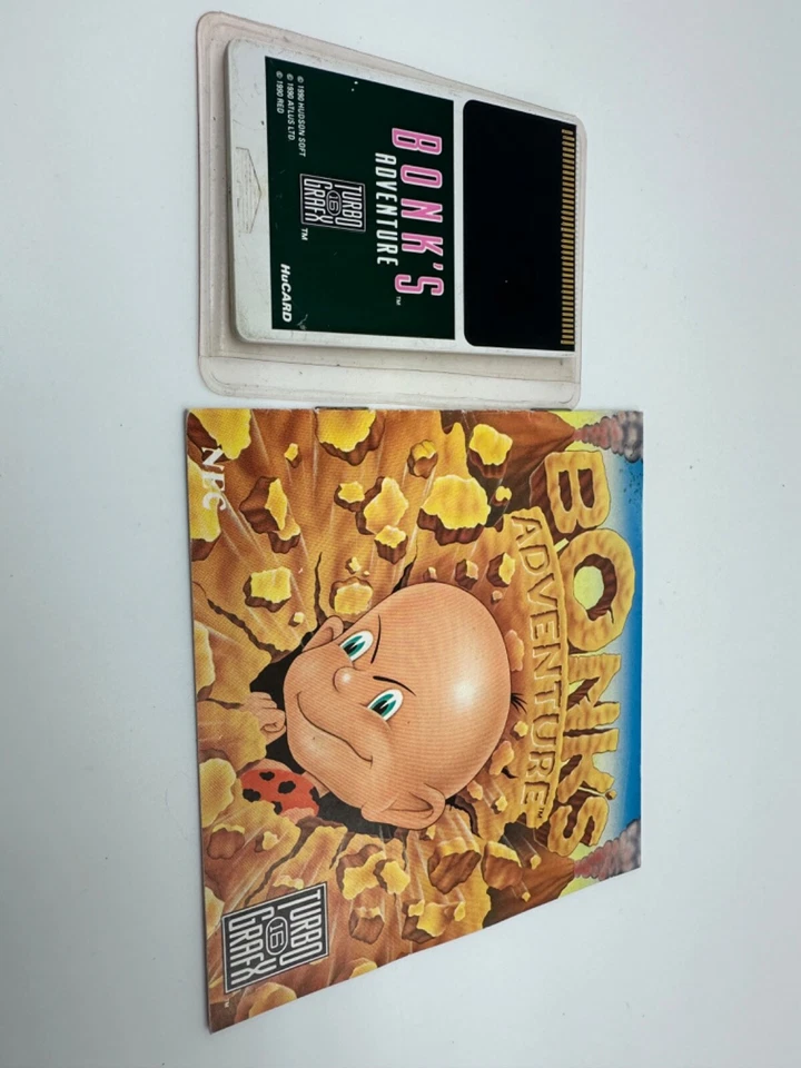 BONKS ADVENTURE TurboGrafx-16 Game and instruction booklet Only - Tested - Image 2 of 2