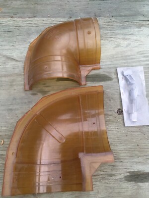 GF Piping Systems 6'' Contain-It Elbow Amber 4606-060 w/ Retaining Clips
