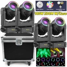 Moving Head Light 180W ZOOM 3Prism Beam Zoom DMX LED DJ Party Stage Light Case