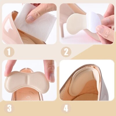 1 Pair Heel Insoles Pads Patch Pain Relief Anti-wear Cushion Feet Care Heel Pro