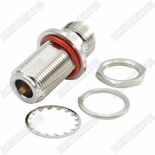N Female to N Female Jack Bulkhead Nut O-Ring Type RF Coaxial Adapter Connector