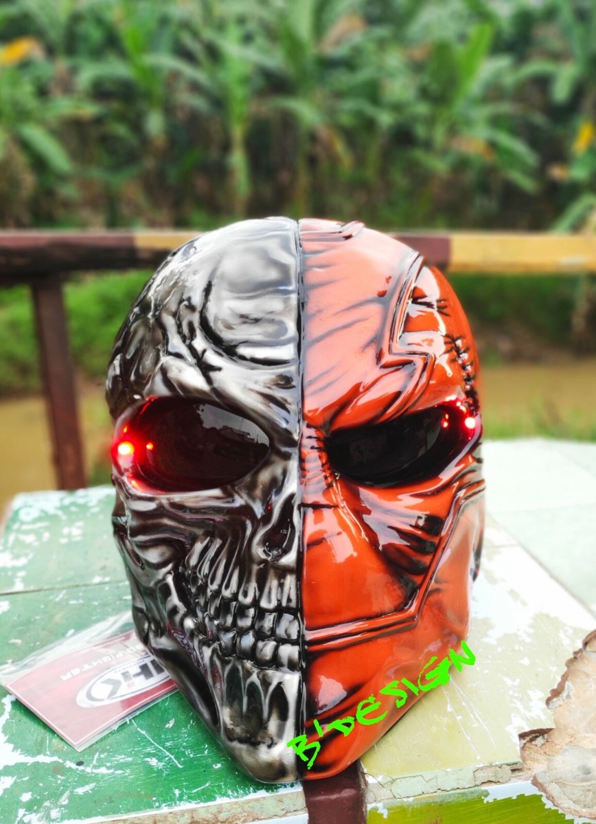 New Arrival Death stroke Skull Helmet For Bobber Chopper