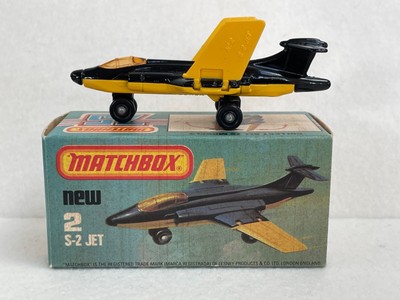 Lesney Matchbox Superfast 2 S-2 Buccaneer Jet very near mint boxed