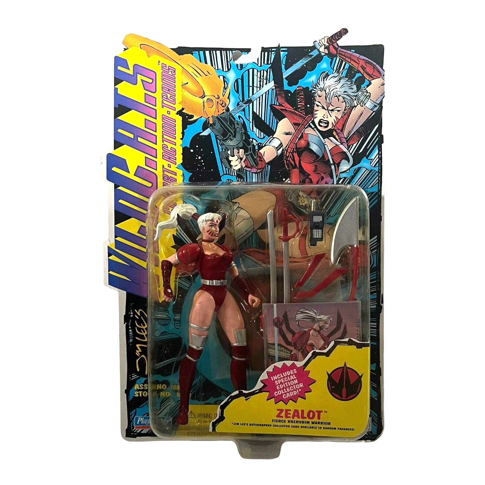 Wildcats Zealot Kherubim Warrior 6 Inch Vintage Action Figure 1994 Playmates