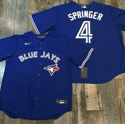 Men's Toronto Blue Jays George Springer Royal Alternate Player Jersey Small