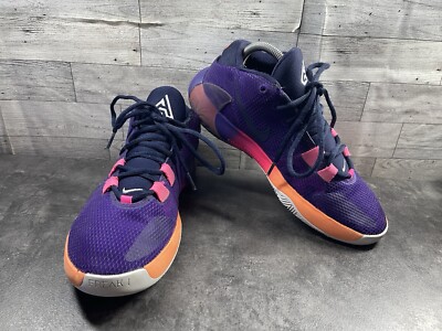 Nike Zoom  Freak 1 Mid Sneakers Men 8.5M Running Shoes Purple Orange DA4811-500