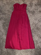 Davids Bridal Apple 🍎 Red Strapless Women Long Party Cocktail Dress Size 10