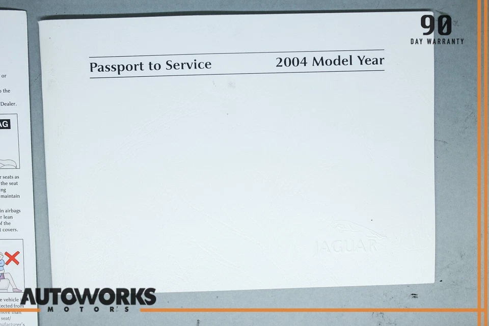 Jaguar XJ8 2004 VandenPlas X350 manual del conductor pasaporte de servicio con billetera fabricante de equipos originales Foto 4 de 4