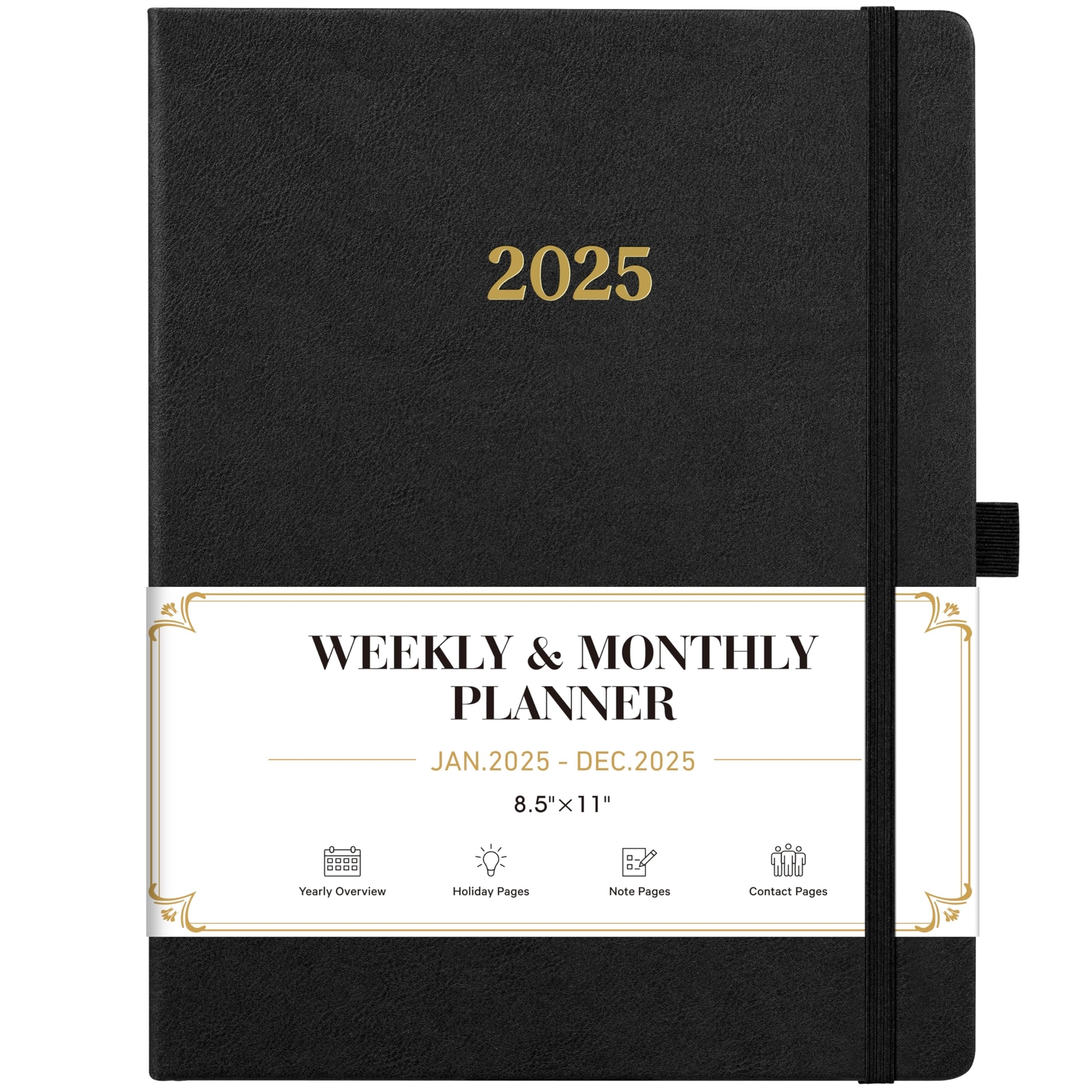 2025 Planner - Planner 2025, Leather Planner Weekly Monthly, Jan 2025 - Dec 2...
