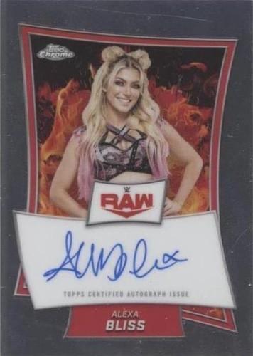 Alexa Bliss 2025 Topps Finest WWE BLUE CHECKERBOARD REFRACTOR /149