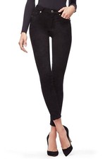 Women's Good American Good Legs Faux Suede Pants, Size 6 - Black